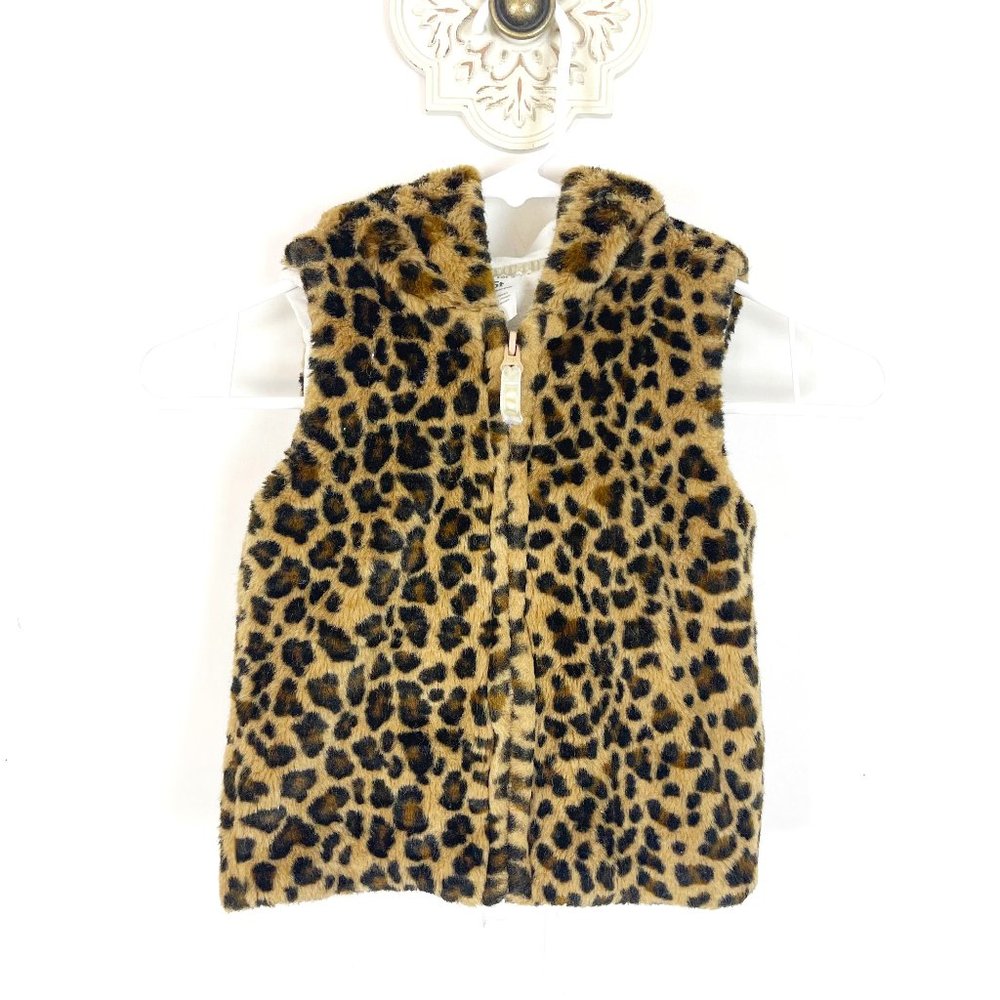 Carters Girls Sleeveless Animal Print Hood Vest Size 5T